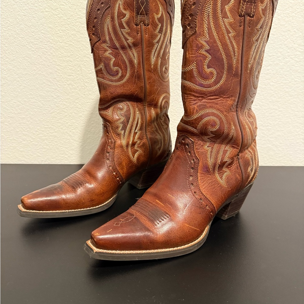 Brown Leather Cowboy Boots